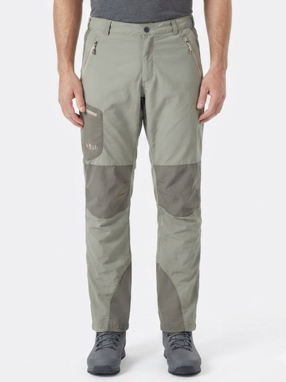 Rab Alpine Trek Men’s Pants Size 32/32 Regular Khaki Olive Green Hiking Climbing